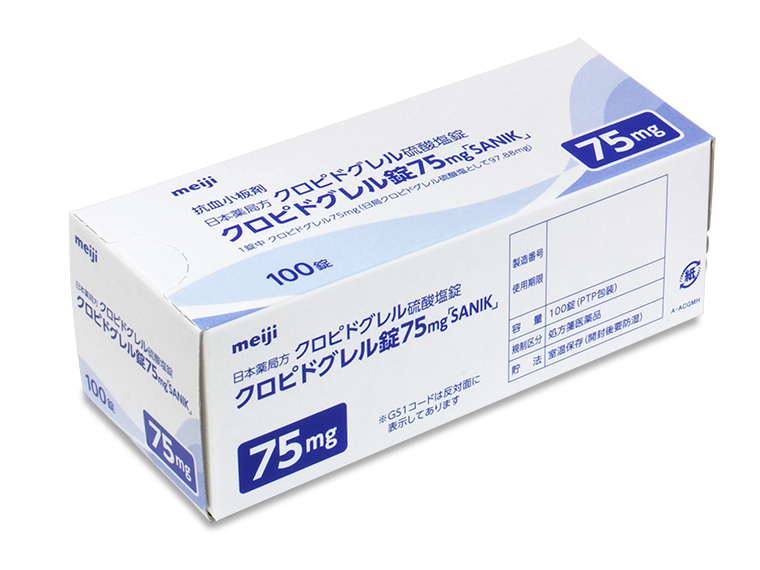 医療関係者向けジェネリック医薬品【クロピドグレル錠75mg「SANIK
