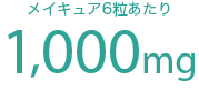 メイキュア6粒あたり 1,000mg